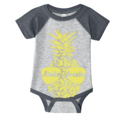 Aloha Beaches Pineapple  Infant Baby Jersey Bodysuit