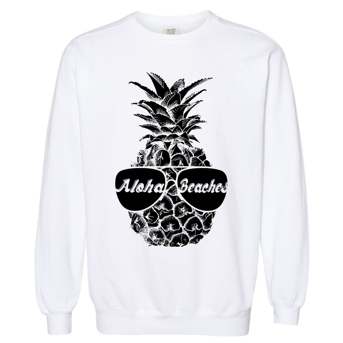 Aloha Beaches Pineapple  Garment-Dyed Sweatshirt