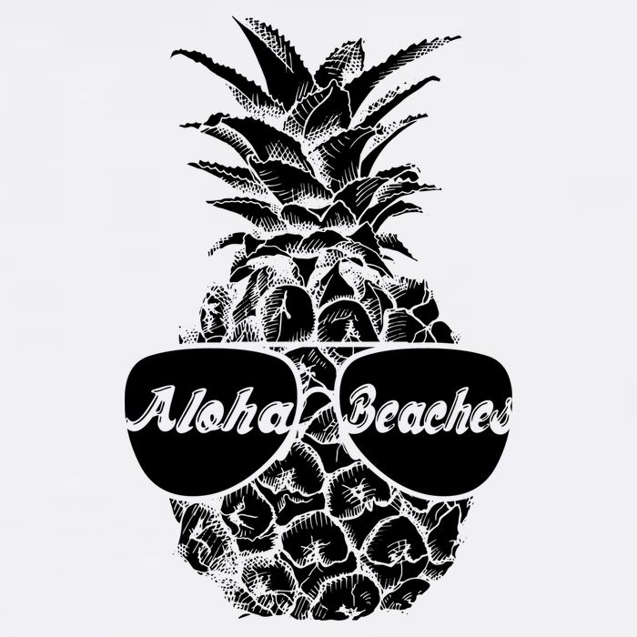 Aloha Beaches Pineapple  Garment-Dyed Sweatshirt