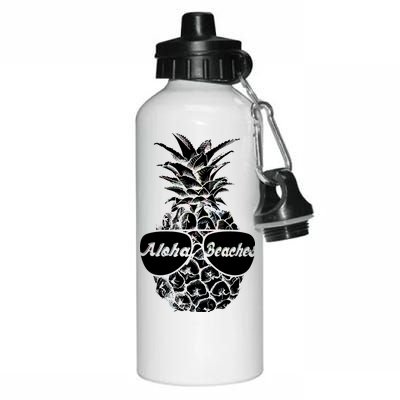 Aloha Beaches Pineapple  Aluminum Water Bottle 