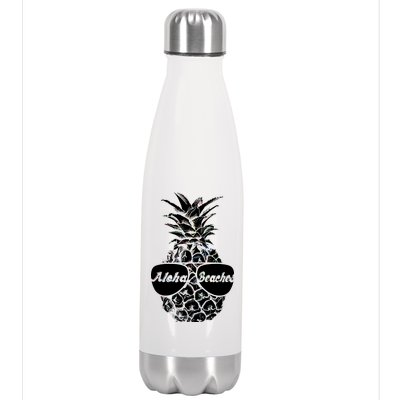 Aloha Beaches Pineapple  Stainless Steel Insulated Water Bottle