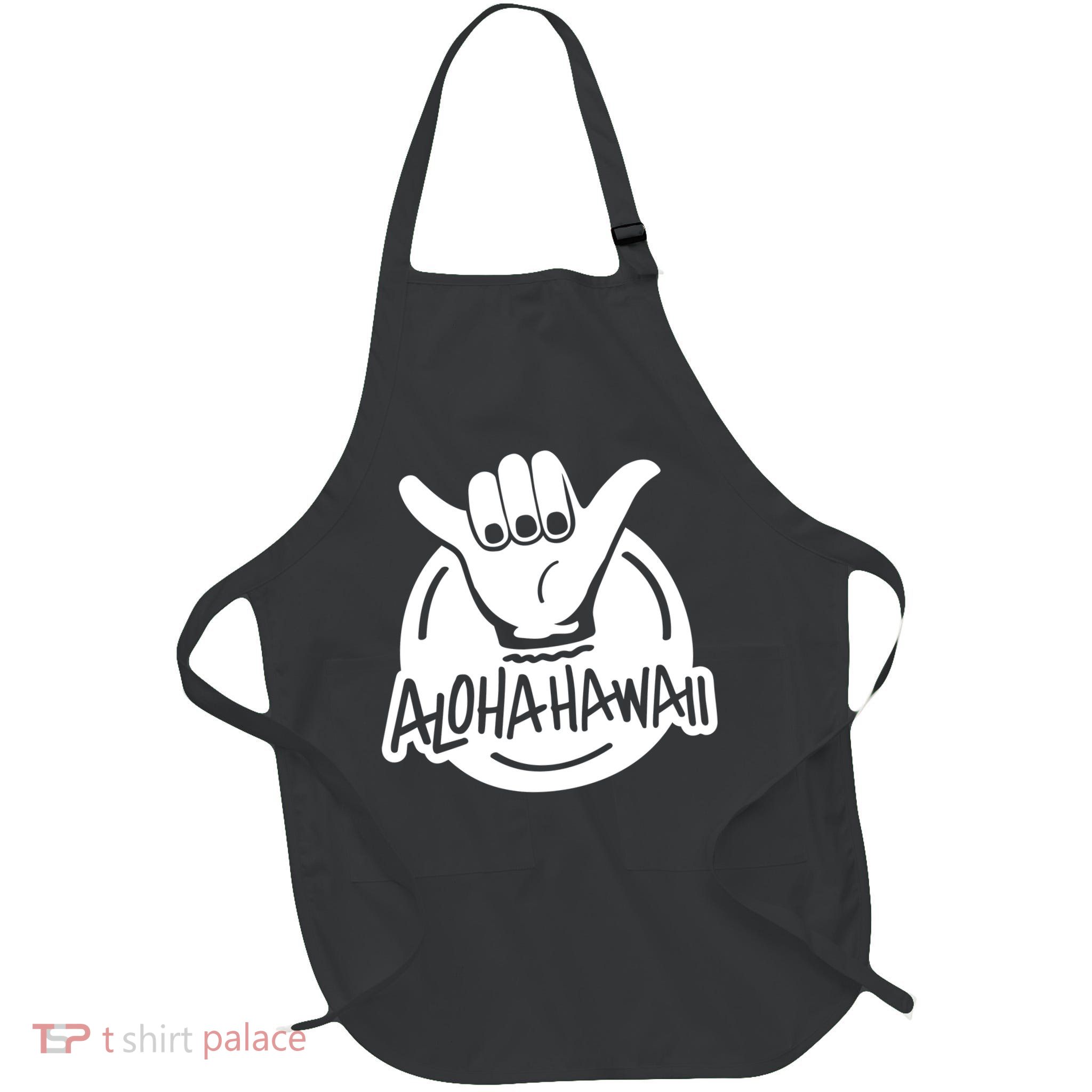 Aloha Hawaii Hand Full-Length Apron With Pockets