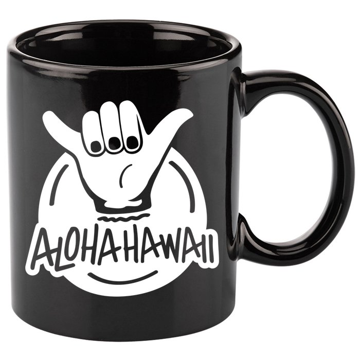 Aloha Hawaii Hand 11oz C Handle Ceramic Mug