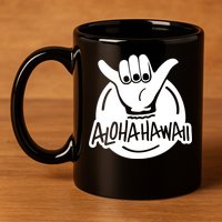Aloha Hawaii Hand 11oz C Handle Ceramic Mug