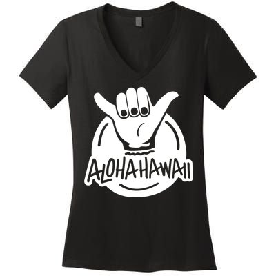 Aloha Hawaii Hand Women's V-Neck T-Shirt