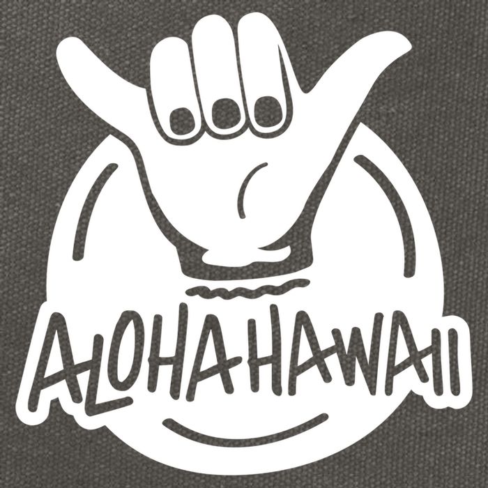Aloha Hawaii Hand Cotton Canvas Backpack