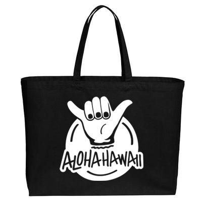 Aloha Hawaii Hand Cotton Canvas Jumbo Tote