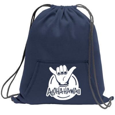 Aloha Hawaii Hand Sweatshirt Cinch Pack Bag