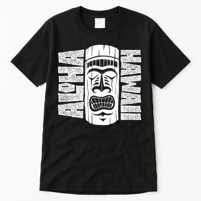 Aloha Hawaii Tiki Statue Tall T-Shirt