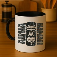 Aloha Hawaii Tiki Statue Mug