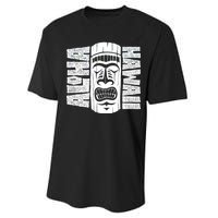 Aloha Hawaii Tiki Statue Performance Sprint T-Shirt