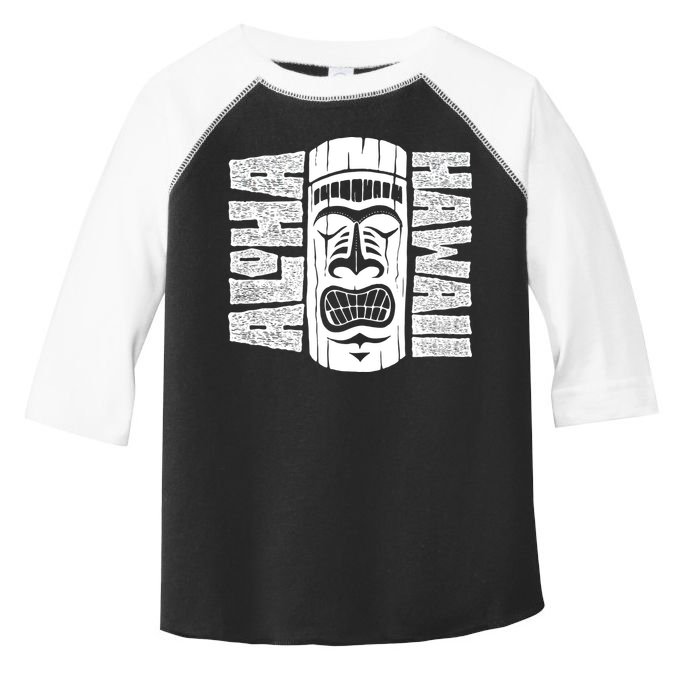Aloha Hawaii Tiki Statue Toddler Fine Jersey T-Shirt