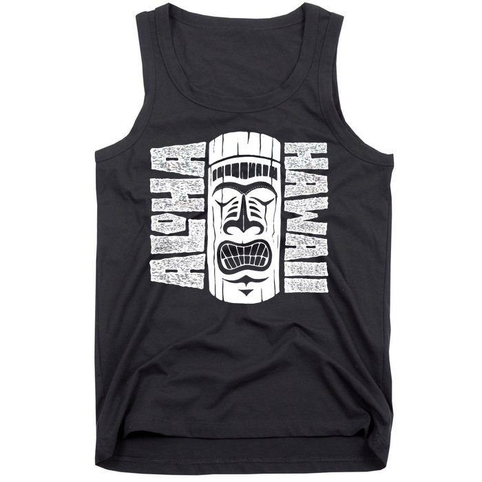 Aloha Hawaii Tiki Statue Tank Top