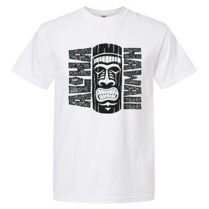 Aloha Hawaii Tiki Statue Garment-Dyed Heavyweight T-Shirt