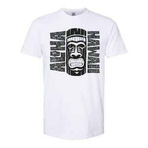 Aloha Hawaii Tiki Statue Softstyle CVC T-Shirt