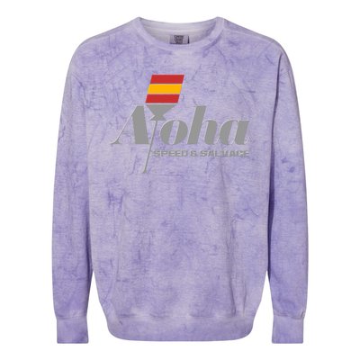 Aloha Speed And Salvage Logo Colorblast Crewneck Sweatshirt