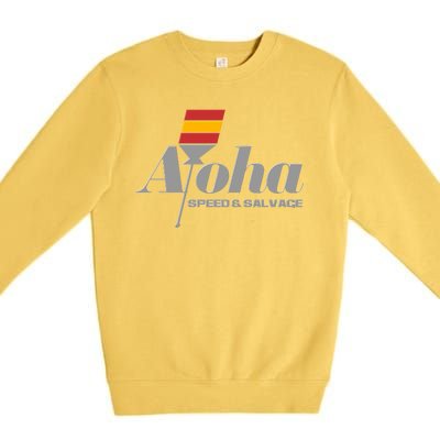 Aloha Speed And Salvage Logo Premium Crewneck Sweatshirt