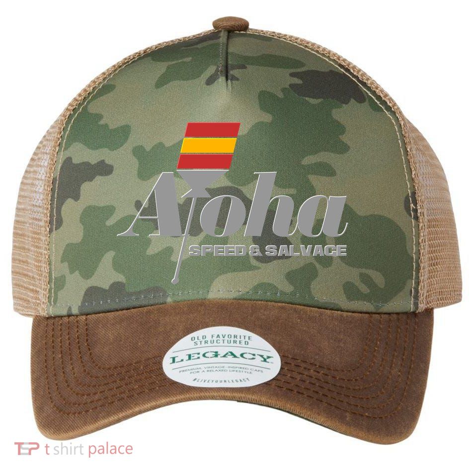 Aloha Speed And Salvage Logo Legacy Tie Dye Trucker Hat