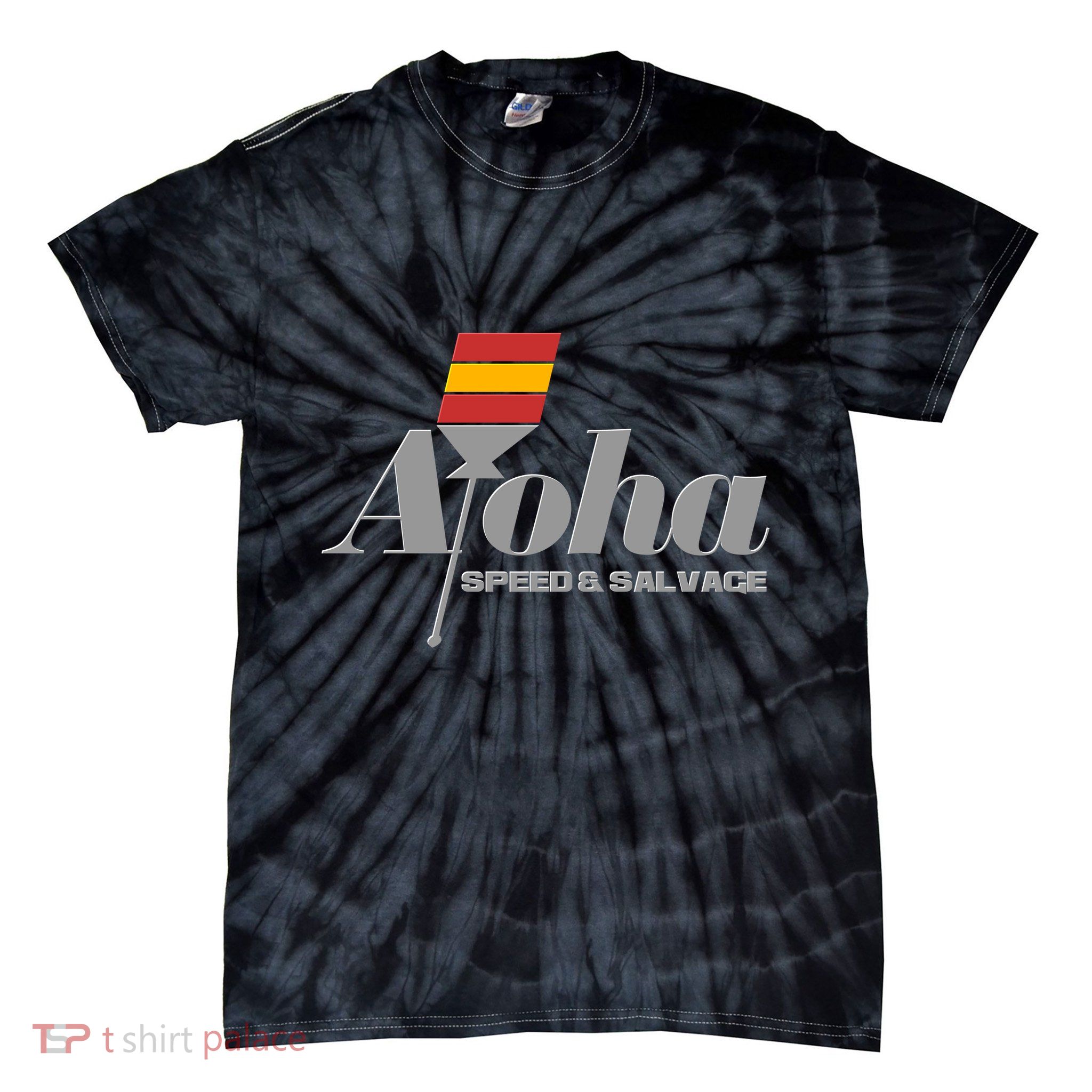 Aloha Speed And Salvage Logo Tie-Dye T-Shirt