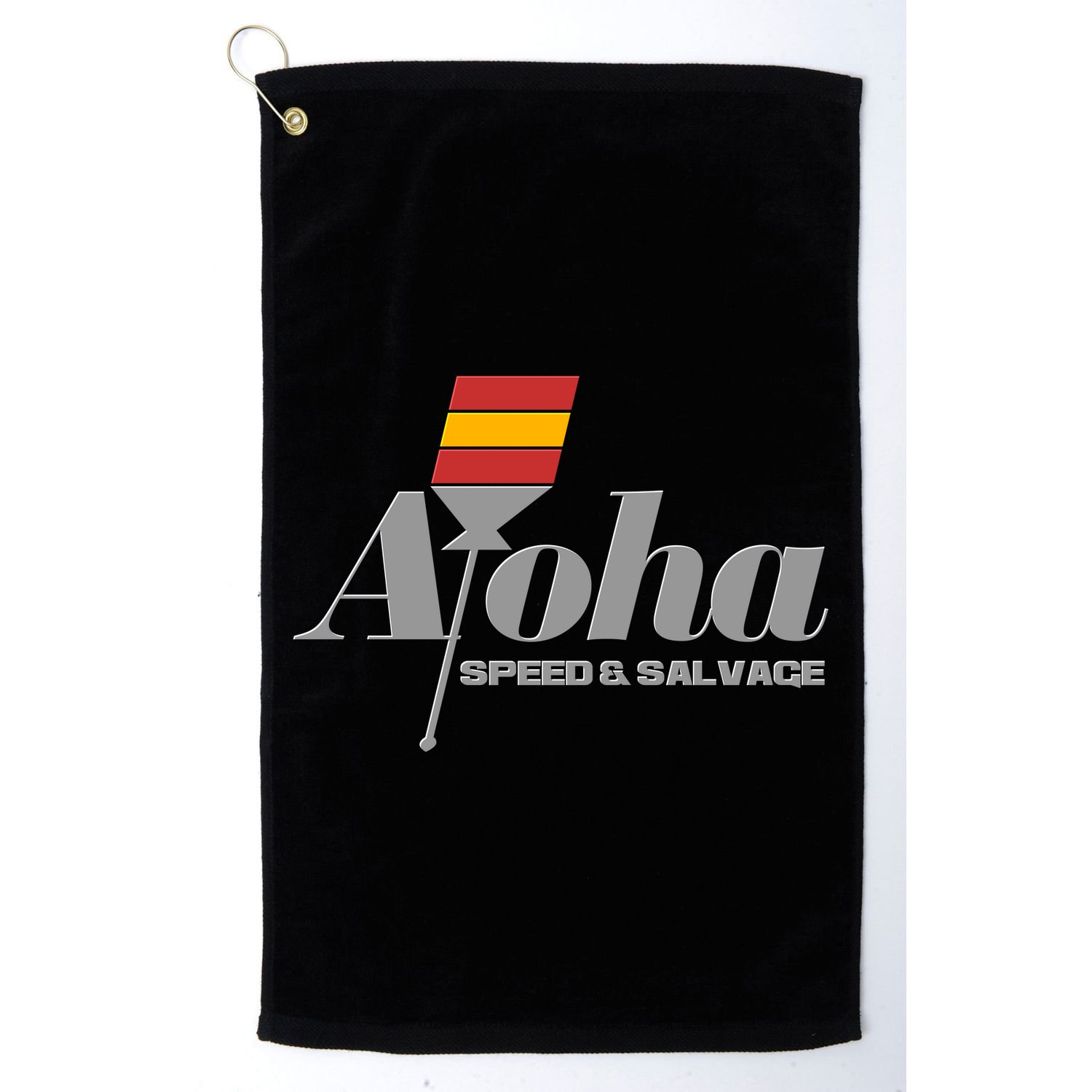 Aloha Speed And Salvage Logo Golf Towel