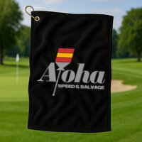Aloha Speed And Salvage Logo Golf Towel