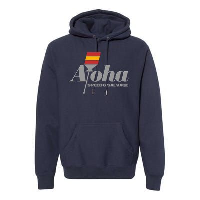 Aloha Speed And Salvage Logo Premium Hoodie