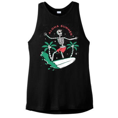 Aloha Summer Ladies PosiCharge Tri-Blend Wicking Tank