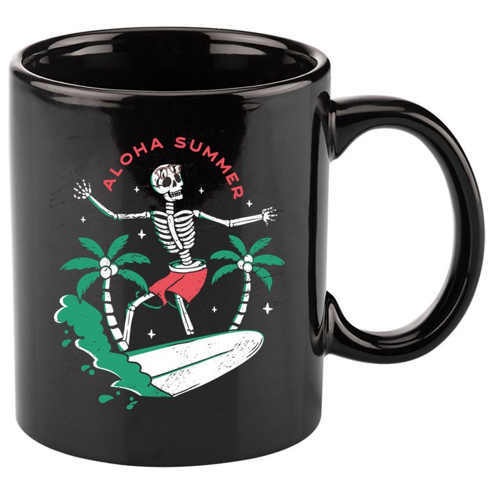 Aloha Summer 11oz C Handle Ceramic Mug
