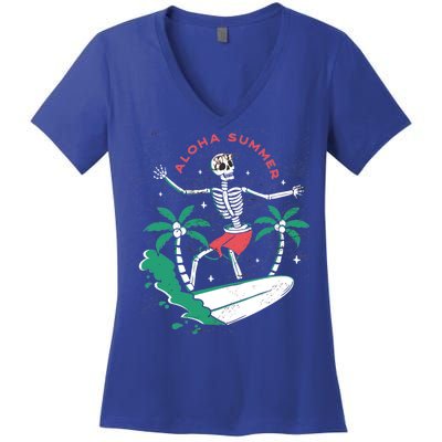 Aloha Summer Women's V-Neck T-Shirt