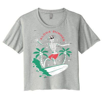 Aloha Summer Women's Crop Top Tee