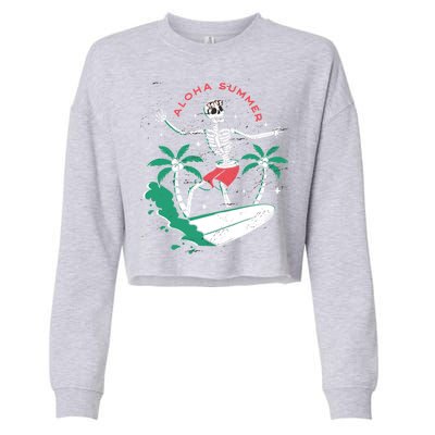 Aloha Summer Cropped Pullover Crew