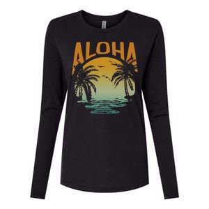 Aloha Summer Beach Womens Cotton Relaxed Long Sleeve T-Shirt