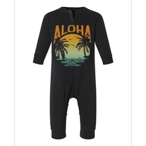 Aloha Summer Beach Infant Fleece One Piece