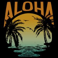 Aloha Summer Beach Cooling Performance Crew T-Shirt