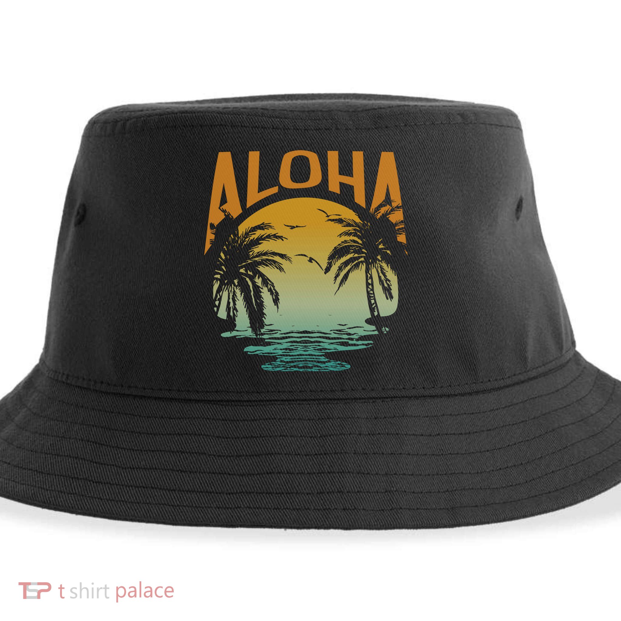 Aloha Summer Beach Sustainable Bucket Hat