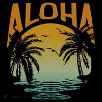 Aloha Summer Beach Drawstring Bag