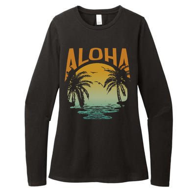 Aloha Summer Beach Womens CVC Long Sleeve Shirt