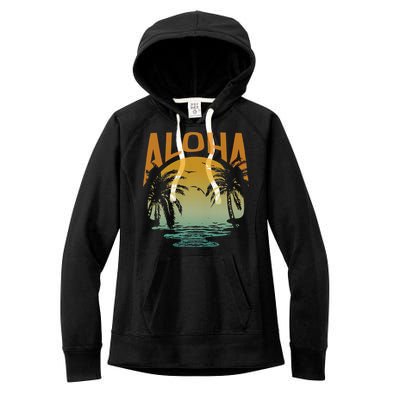 Aloha Summer Beach Women's Fleece Hoodie