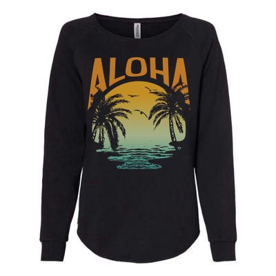 Aloha Summer Beach Womens California Wash Sweatshirt