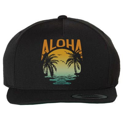 Aloha Summer Beach Wool Snapback Cap