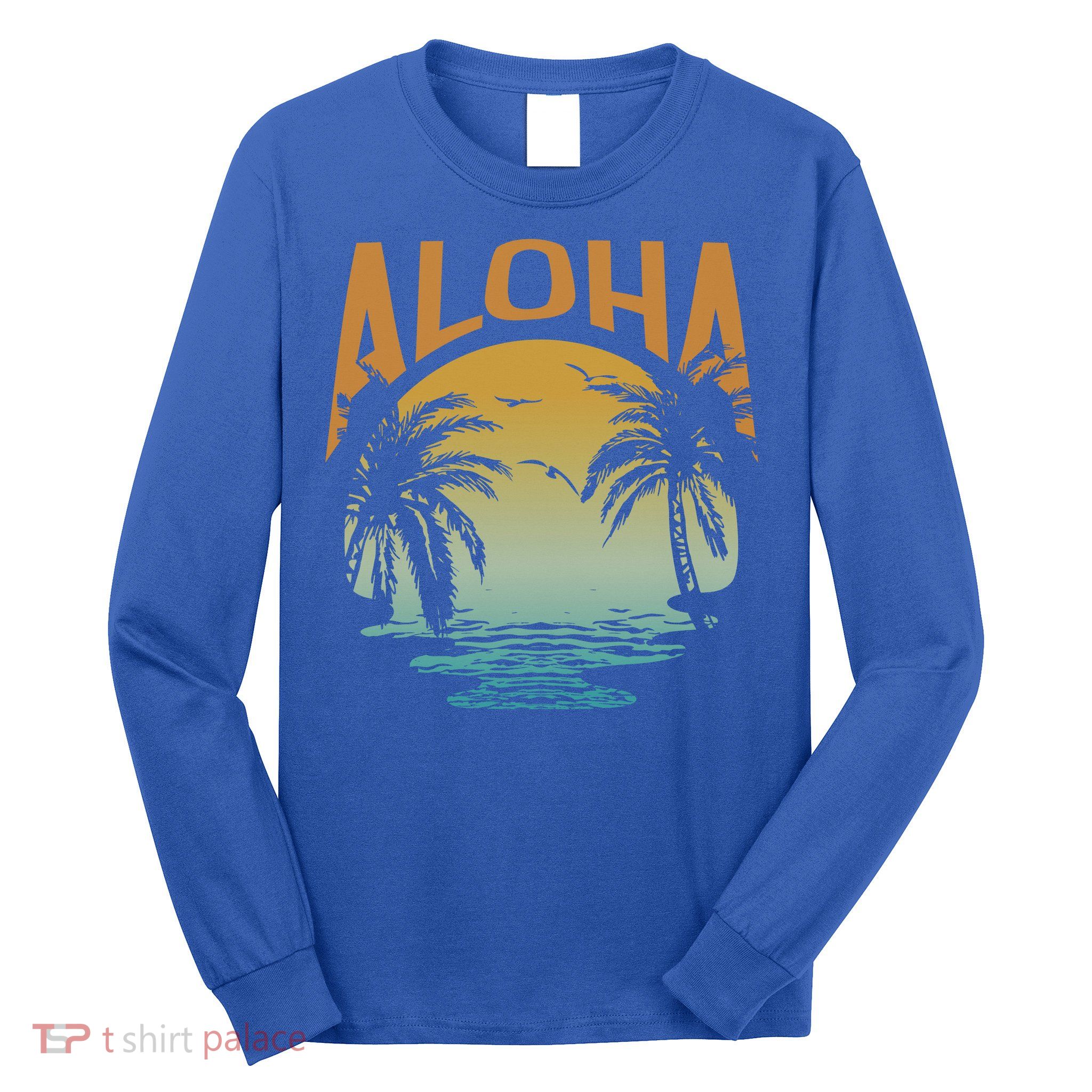 Aloha Summer Beach Long Sleeve Shirt