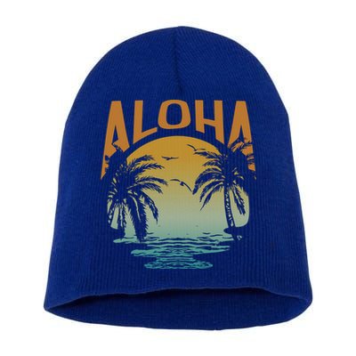 Aloha Summer Beach Short Acrylic Beanie