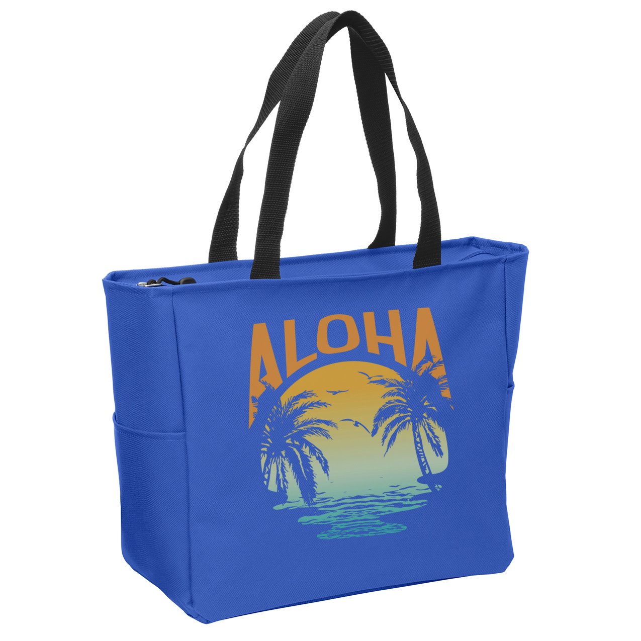 Aloha Summer Beach Zip Tote Bag