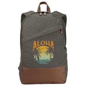 Aloha Summer Beach Cotton Canvas Backpack