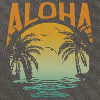 Aloha Summer Beach Cotton Canvas Backpack