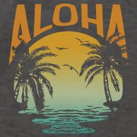 Aloha Summer Beach Vector Backpack