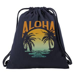 Aloha Summer Beach Drawstring Bag