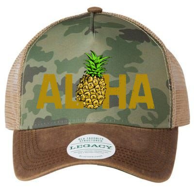 Aloha Summer Pineapple Legacy Tie Dye Trucker Hat