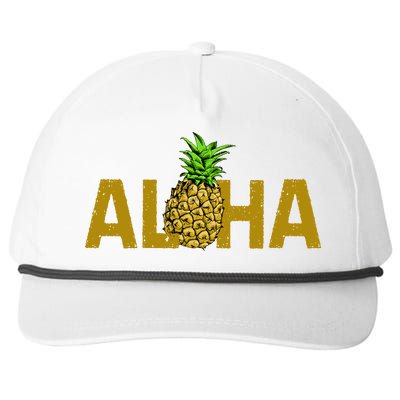 Aloha Summer Pineapple Snapback Five-Panel Rope Hat