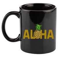 Aloha Summer Pineapple 11oz C Handle Ceramic Mug